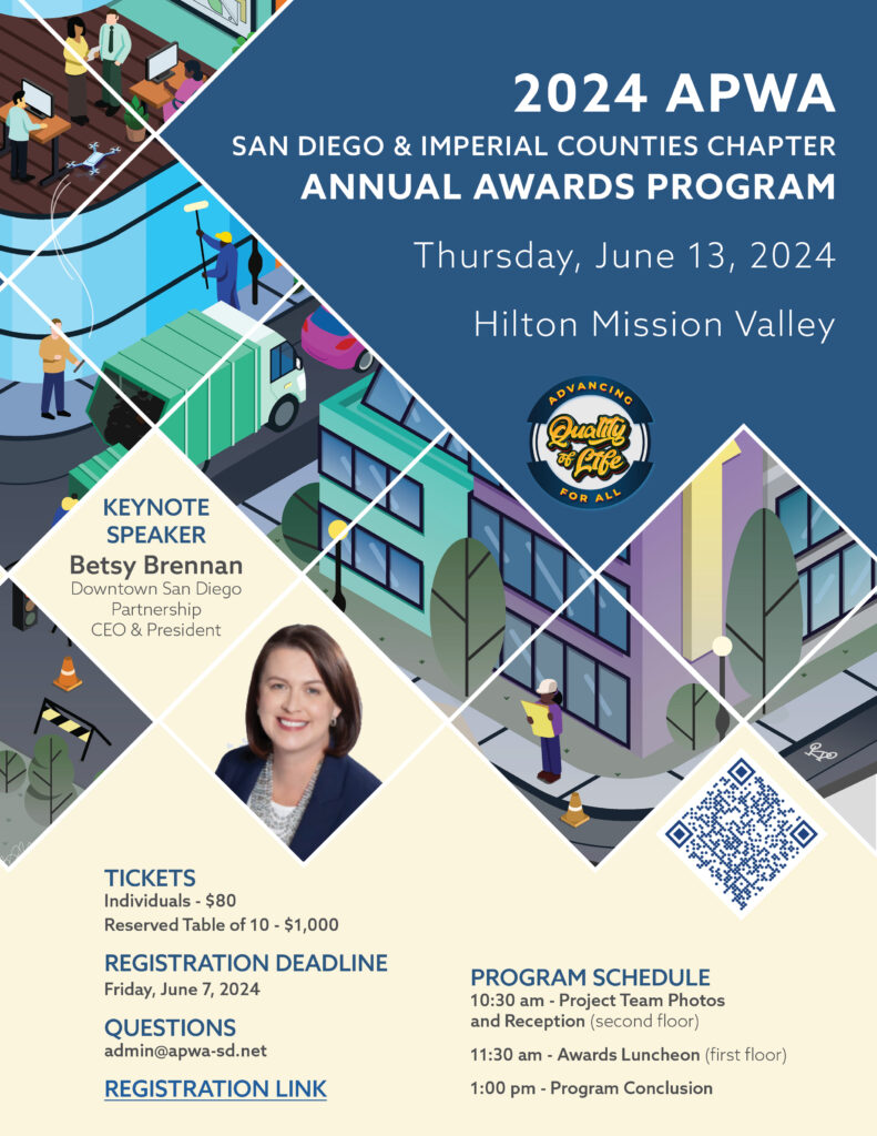 APWA 2024 Awards Program – APWA San Diego/Imperial Chapter
