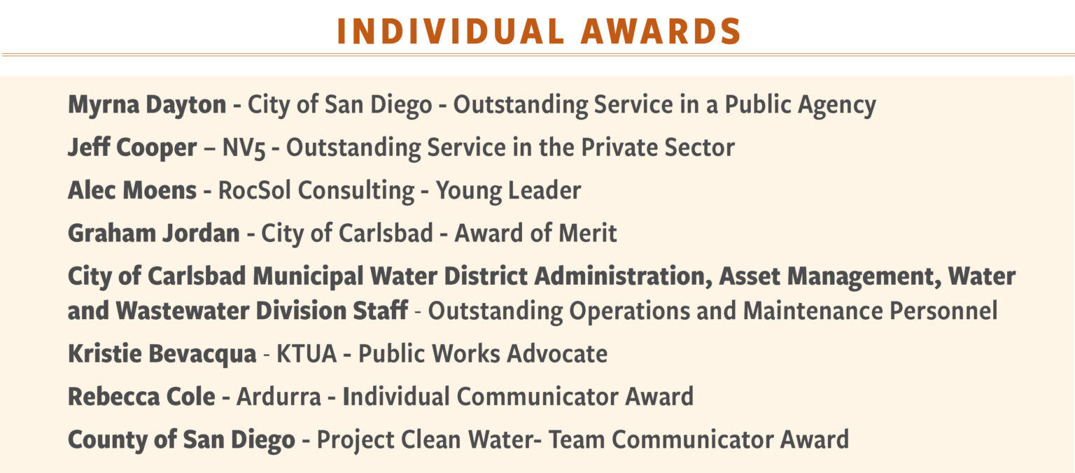 2025 Awards Program – APWA San Diego/Imperial Chapter