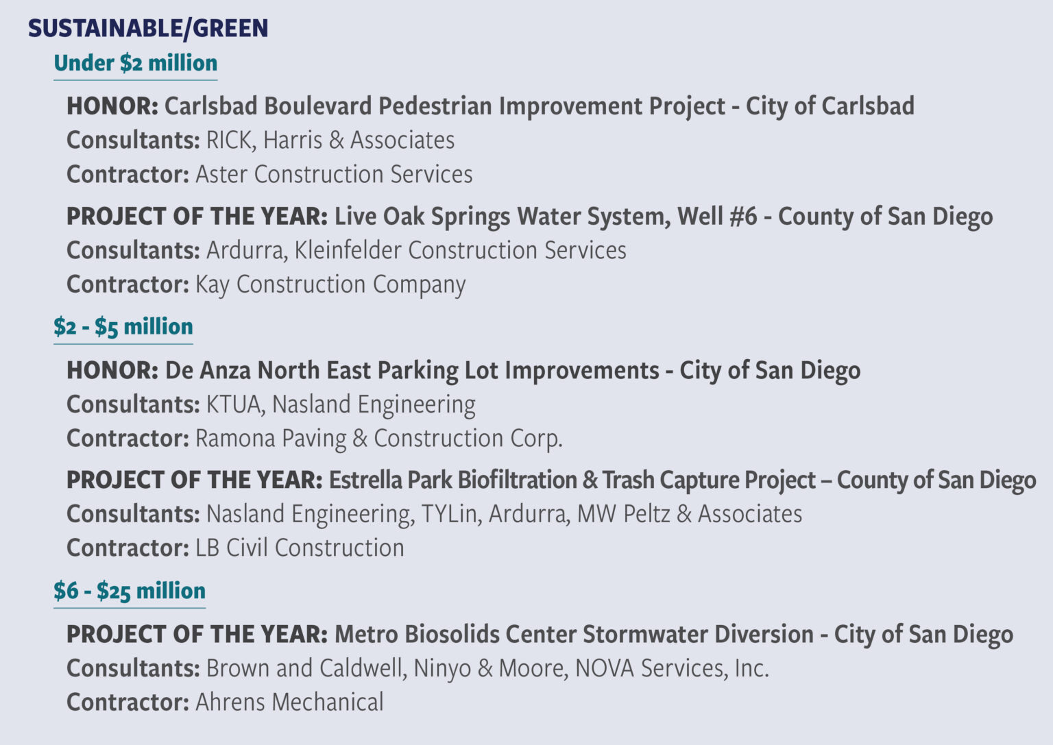 2025 Awards Program – APWA San Diego/Imperial Chapter