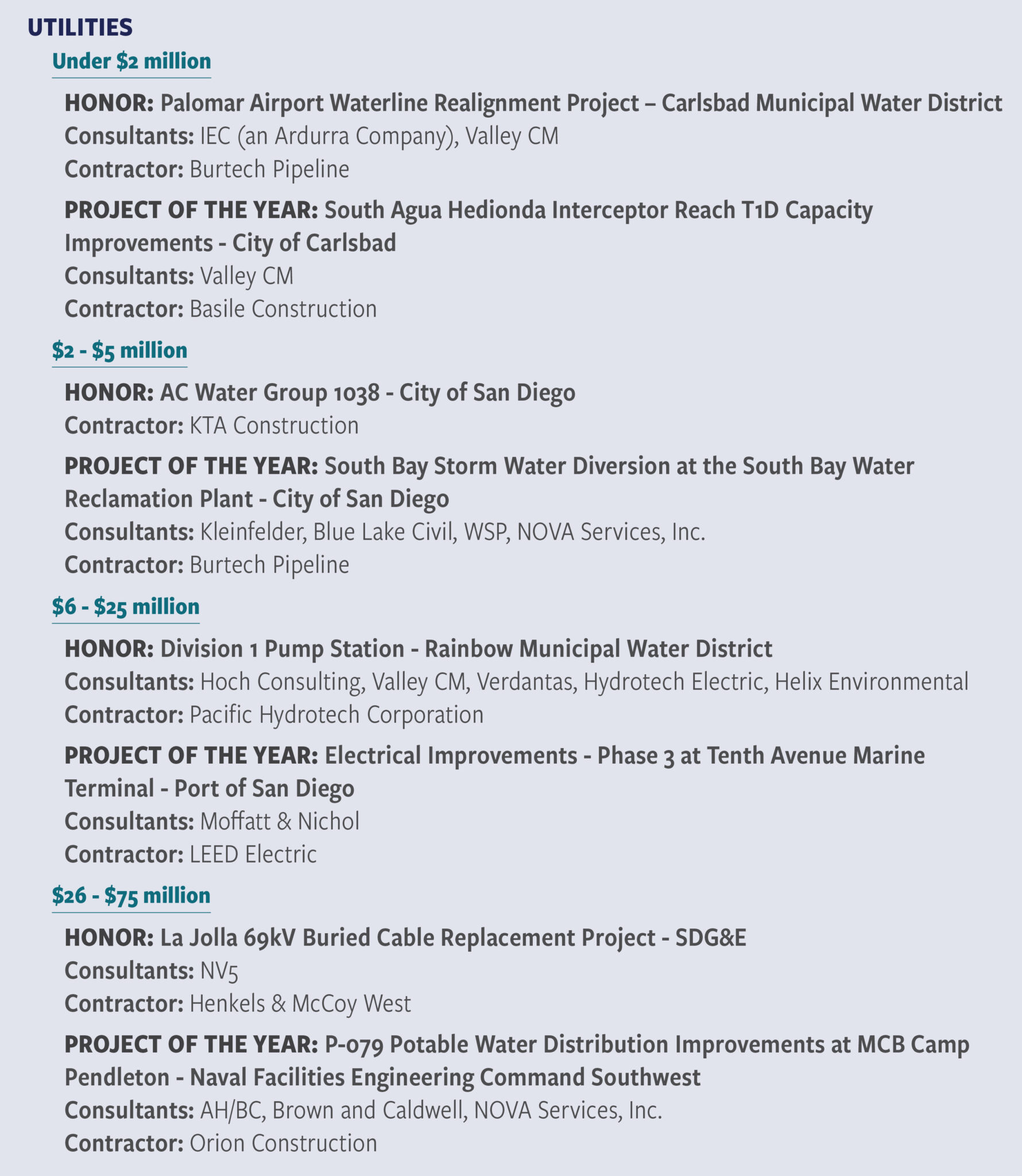 2025 Awards Program – APWA San Diego/Imperial Chapter