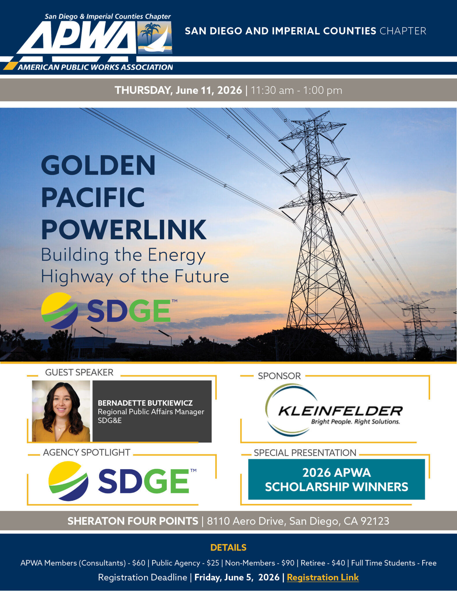 APWA June 2026 Lunch Meeting – SDG&E Golden Pacific PowerLink – APWA ...